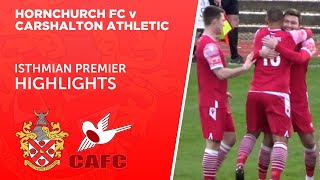 QUICK HIGHLIGHTS  Hornchurch v Carshalton Athletic [upl. by Memberg]