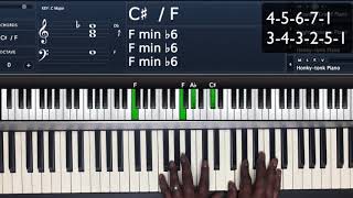 F Chord progression Tutorial [upl. by Daberath]