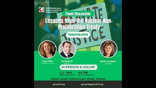 2024 Conference Lessons from the Nuclear Non Proliferation Treaty Panel [upl. by Arlynne]