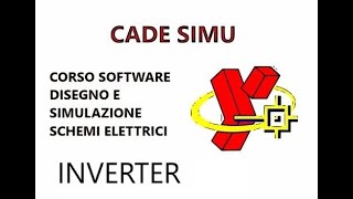 CADe SIMU 5 schema avviamento motore asincrono trifase vfd inverter [upl. by Siwel752]