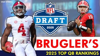 2025 NFL Draft QB Prospects Dane Brugler’s EARLY QB Rankings Led By Carson Beck amp Shedeur Sanders [upl. by Nuahsed]