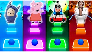 Oddbods🆚 Peppa Pig 🆚 Thomasexe 🆚 Skibidi Toilet 🆚 Tiles Hop EDM Rush [upl. by Lady]