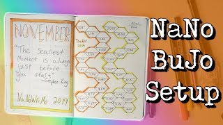 NaNoWriMo Bullet Journal Setup  Bullet Journaling for Writers [upl. by Gwenn]