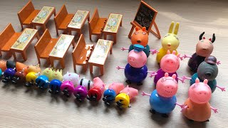 Đồ chơi LỚP HỌC HEO PEPPA PIG VỚI 21 NHÂN VẬT cô giáo amp học sinh  Peppa pig toys story Chim Xinh [upl. by Enner]