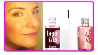 Benefit Tints Benetint vs Posietint Review Demo  Lip amp Cheek Stains [upl. by Phillada46]