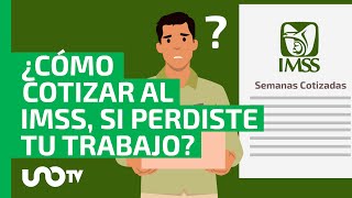 ¿Cómo seguir cotizando al IMSS si perdiste tu trabajo [upl. by Tlevesor]