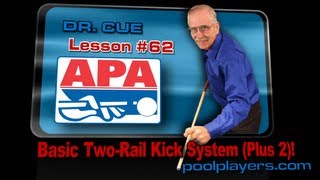 Dr Cue Pool Lesson 62 Basic TwoRail Kick System Plus2 [upl. by Junna]