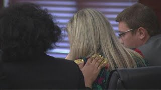 Rosenbaum trial Jennifer Rosenbaum cries during playing of 911 call [upl. by Nessnaj]