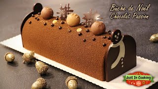 ❅ Recette de Bûche de Noël Chocolat Passion ❅ [upl. by Samuela]