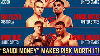 Tszyu vs Ortiz Jr amp Dulorme PREVIEW Tim amp Vergil Take BIG Risk Saudis AFTER Fundora Crawford [upl. by Dnalra756]