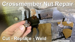 How To Repair The Crossmember Nut In A Classic Mustang [upl. by Solracesoj]