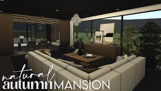 Bloxburg  Natural Autumn Mansion  House Build [upl. by Uol]