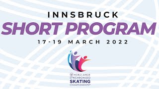 Short Program  ISU World Junior Synchronized Skating Championships  Innsbruck 2022 [upl. by Friederike]