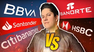 BBVA vs Santander vs Banorte vs Citibanamex vs HSBC ¿Cuál es mejor banco de México [upl. by Timotheus642]