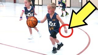 Kid Plays BASKETBALL with BROKEN FINGERS [upl. by Niad]