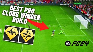 EA FC 24 Pro Clubs Meta Trickster Winger Build [upl. by Yrrat]