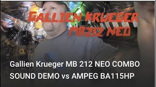 GK Gallien Krueger MB212II NEO COMBO SOUND DEMO vs AMPEG BA115HP GK MB 212II [upl. by Dow]