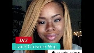 How to Make a Wig with a Lace Closure Step by Step [upl. by Yelyr]