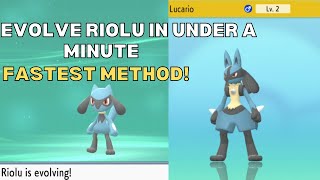 How to Evolve Riolu in Under 1 Minute [upl. by Nuawaj]