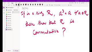 Prove that if in a ring R x3x for all x in R then ring R is commutative [upl. by Sverre]