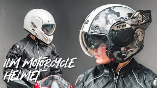 ILM B707 Modular 34 Open Face Motorcycle Helmet  ilmracing [upl. by Edyaj]