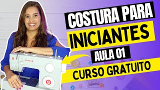 CURSO GRATUITO DE CORTE E COSTURA ONLINE PARA INICIANTES  AULA 01  AULAS DISPONÍVEIS AINDA EM 2024 [upl. by Gronseth]