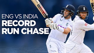 Bairstow amp Root 🆚 India  📺 Run Chase to Win IN FULL  ⏮️ England v India 2022 [upl. by Fredek593]