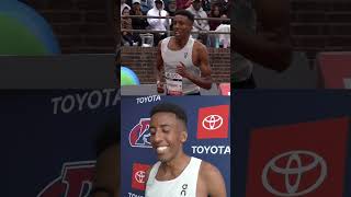 Yared Nuguse Wins Penn Relays 2024 Olympic Development Mens Mile In 35106 [upl. by Mastat]