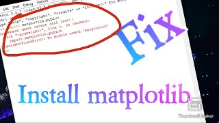 Install matplotlib in pythonHINDI TUTORIAL [upl. by Areval]