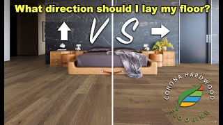 Determining the direction to layinstall Hardwood Laminate or Luxury Vinyl Plank flooring [upl. by Pepper]