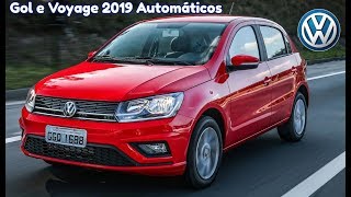 VW GOL e VOYAGE 2019 automáticos detalhes consumo e preço  Top Carros [upl. by Ahsaercal]