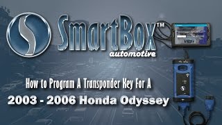 How to Program a Transponder Key to a 2003  2006 Honda Odyssey [upl. by Weinberg]