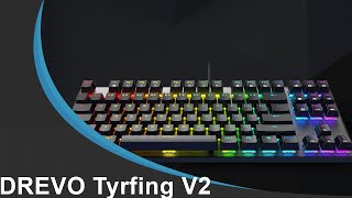 clavier mécanique DREVO Tyrfing V2 [upl. by Addis]