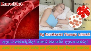 Anaemia  යකඩ ඌනතාවය සහ හරියටම ඉන් මිදෙන ආකාරය By Nutritionist Thanuja Knowdiet496 [upl. by Emile]