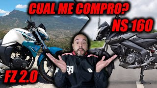 PULSAR NS160 O FZ 20  CUAL ME COMPRO [upl. by Aala990]