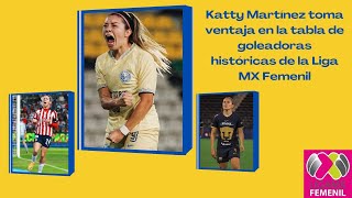 América Femenil  Katty Martínez se escapa como la goleadora histórica de la Liga MX Femenil [upl. by Einahpetse379]