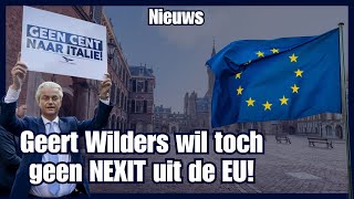 Geert Wilders laat Nexit los in PVVprogramma voor de Europese verkiezingen [upl. by Forlini]