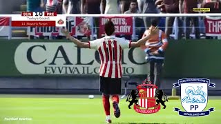 Sunderland vs Preston  Championship 2324  Football Simulation PES 21 [upl. by Ellehcem]