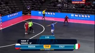 FutsalEuro 2012Group C RussiaItaly [upl. by Llenart978]