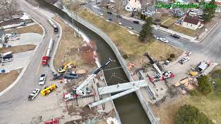 Carson St Bridge construction timelapse [upl. by Tenn]