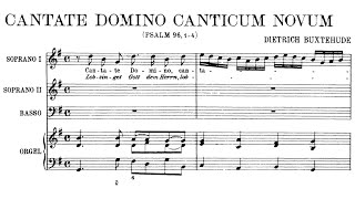 Buxtehude  Cantate Domino canticum novum BuxWV 12 [upl. by Brantley834]