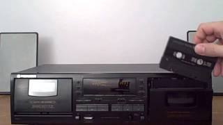 Cassette player Tape Recorder Pioneer CTW404R Dual Dubbing playing TDK SA90 Tape [upl. by Francesco]