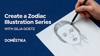 Ilustración del Zodíaco crea una serie única  Un curso de Silja Goetz  Domestika [upl. by Enohpets]