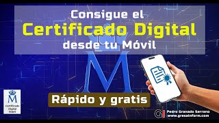 Cómo obtener el certificado digital desde el móvil [upl. by Nahguav295]