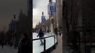 Millennium Park ChicagoIce skating [upl. by Lund]