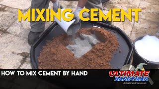 How to mix cement by hand [upl. by Melcher]