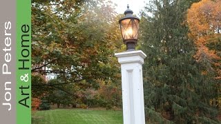 How to make a Lamp Post  Build a Decorative Column Wrap [upl. by Gypsie395]