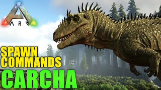 Ark CARCHARODONTOSAURUS spawn commands [upl. by Itnavart]