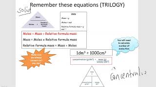 GCSE Chemistry Paper 1 AQA and OCR calculate relative formula mass moles percentage yield  more [upl. by Harvie]