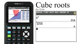 cube roots on the TI84 with graph [upl. by Sanyu]